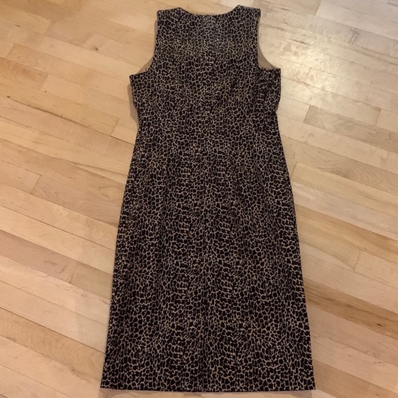 J. Crew Leopard Seeveless Sheath Dress - Picture 3 of 7